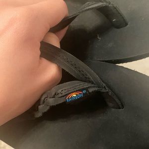 Womens 9.5 Rainbow braided sandals